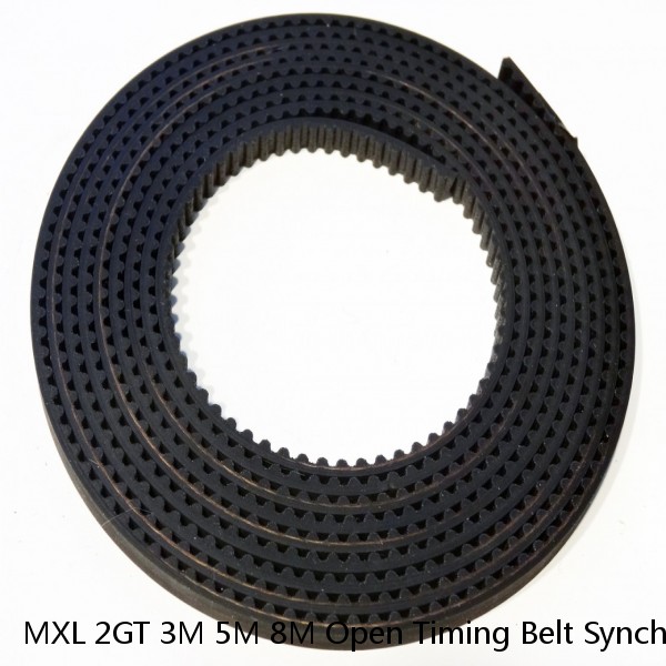MXL 2GT 3M 5M 8M Open Timing Belt Synchronous Rubber for Pulleys Transmission