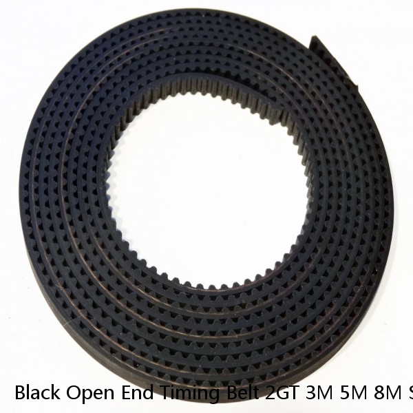 Black Open End Timing Belt 2GT 3M 5M 8M S2M XL for 3D Printer / CNC / Step Motor